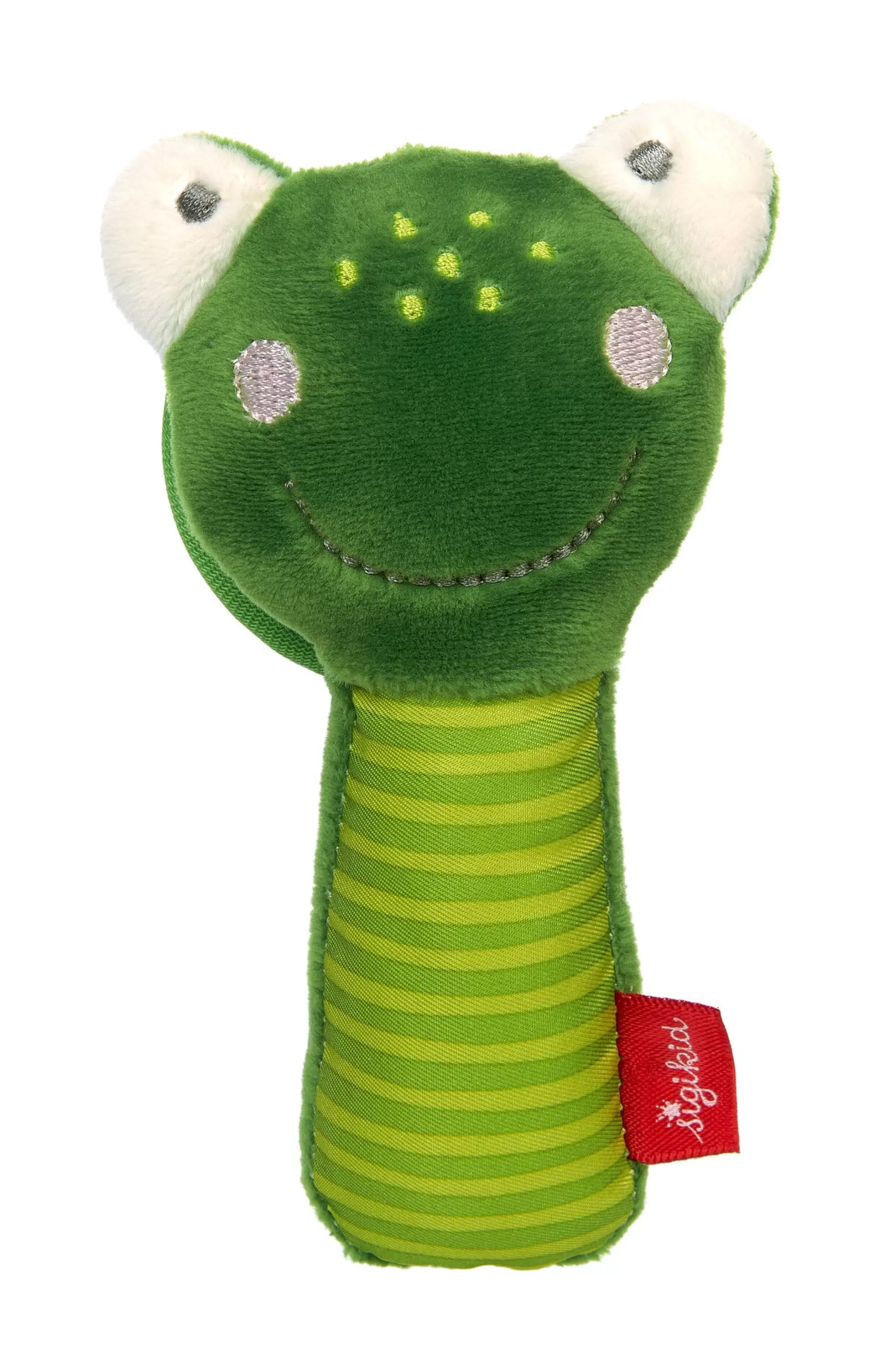 Bebe Sigikid Baby Greifling Frosch Mit Spiegel, Red Stars