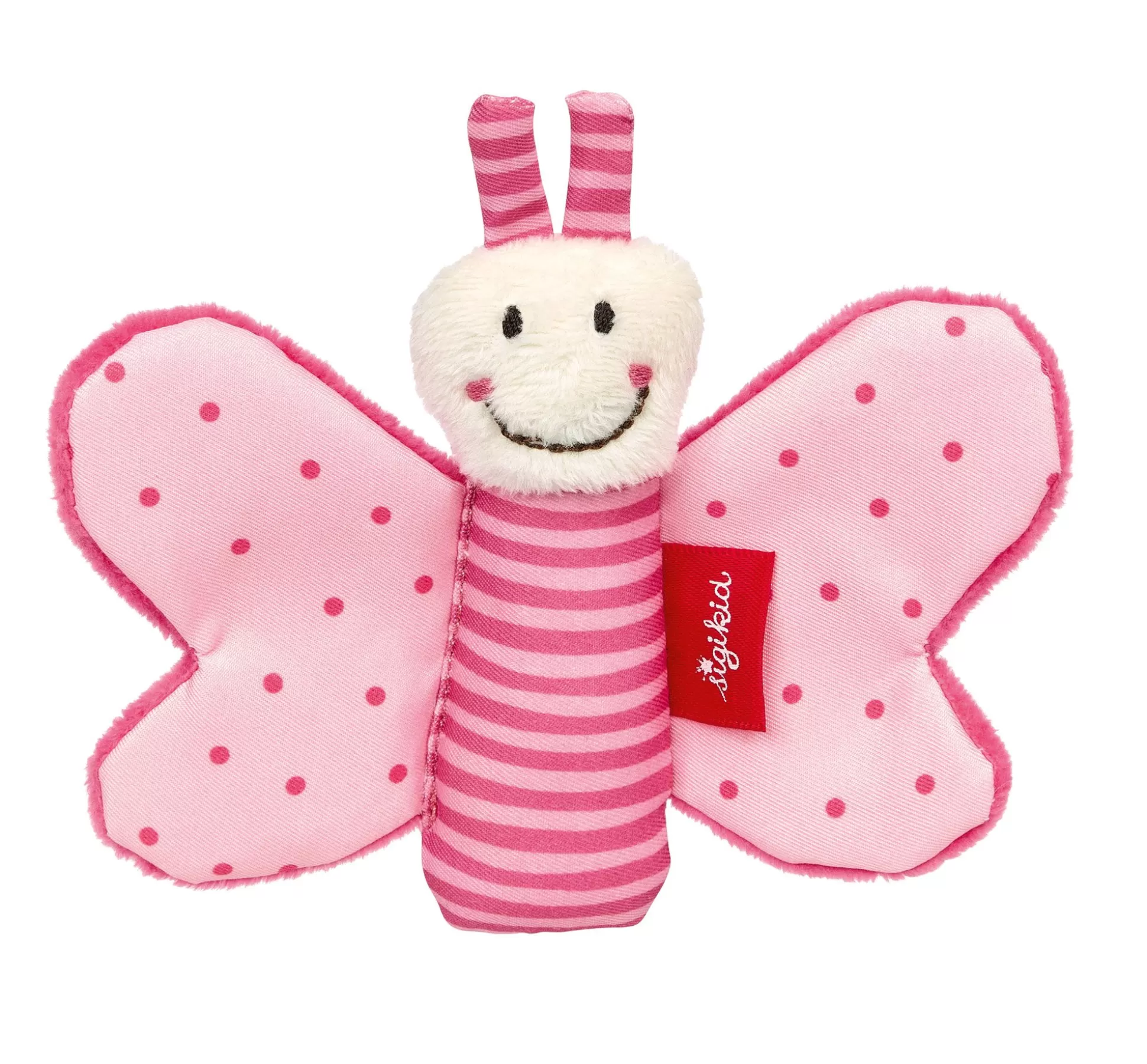 Bebe Sigikid Baby Greifling Schmetterling Red Stars