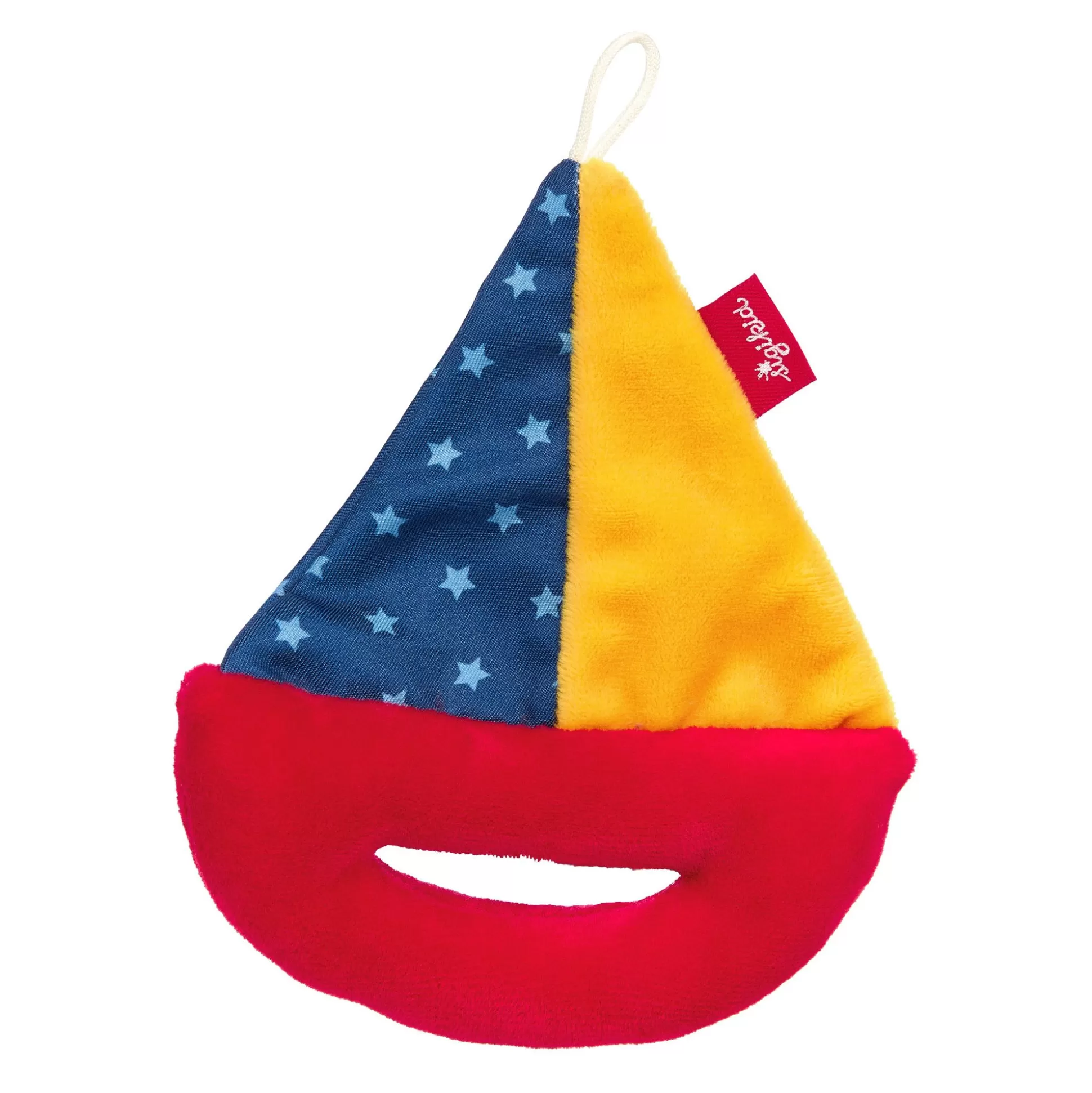 Bebe Sigikid Baby Greifling Segelboot, Red Stars