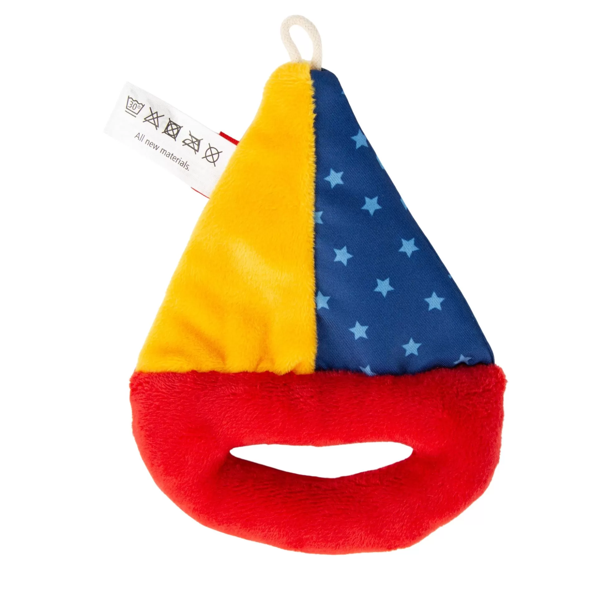 Bebe Sigikid Baby Greifling Segelboot, Red Stars