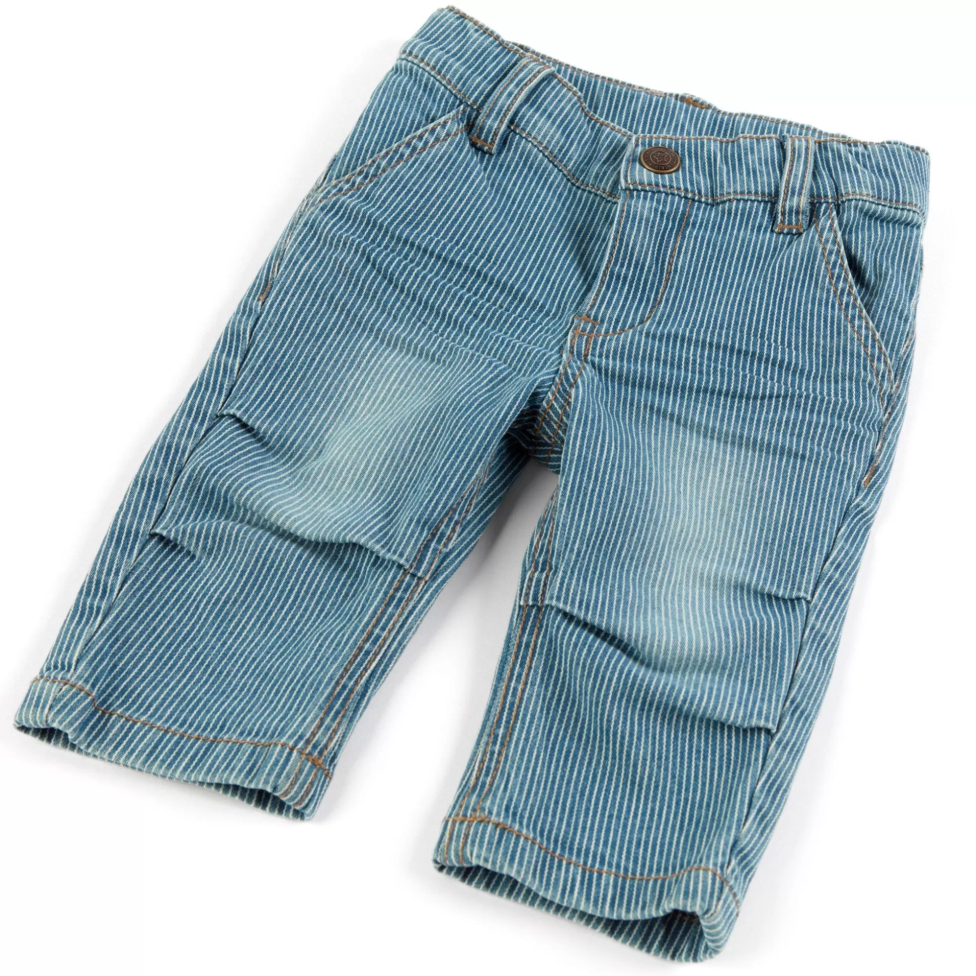 Bebe Sigikid Baby Jeans Fein Weis Gestreift