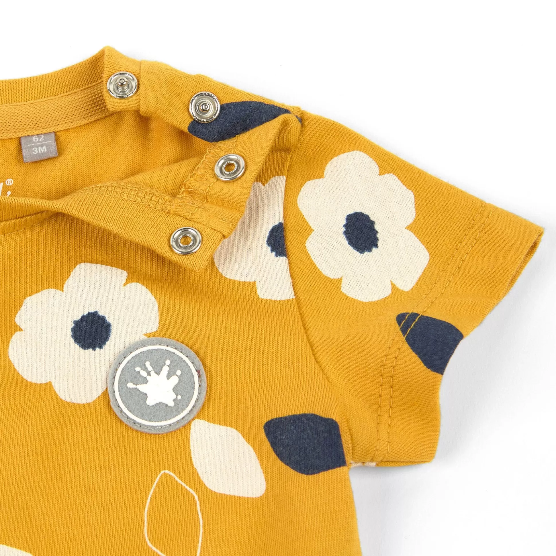 Bebe Sigikid Baby Kleid Gelb Mit Weisen Blumchen