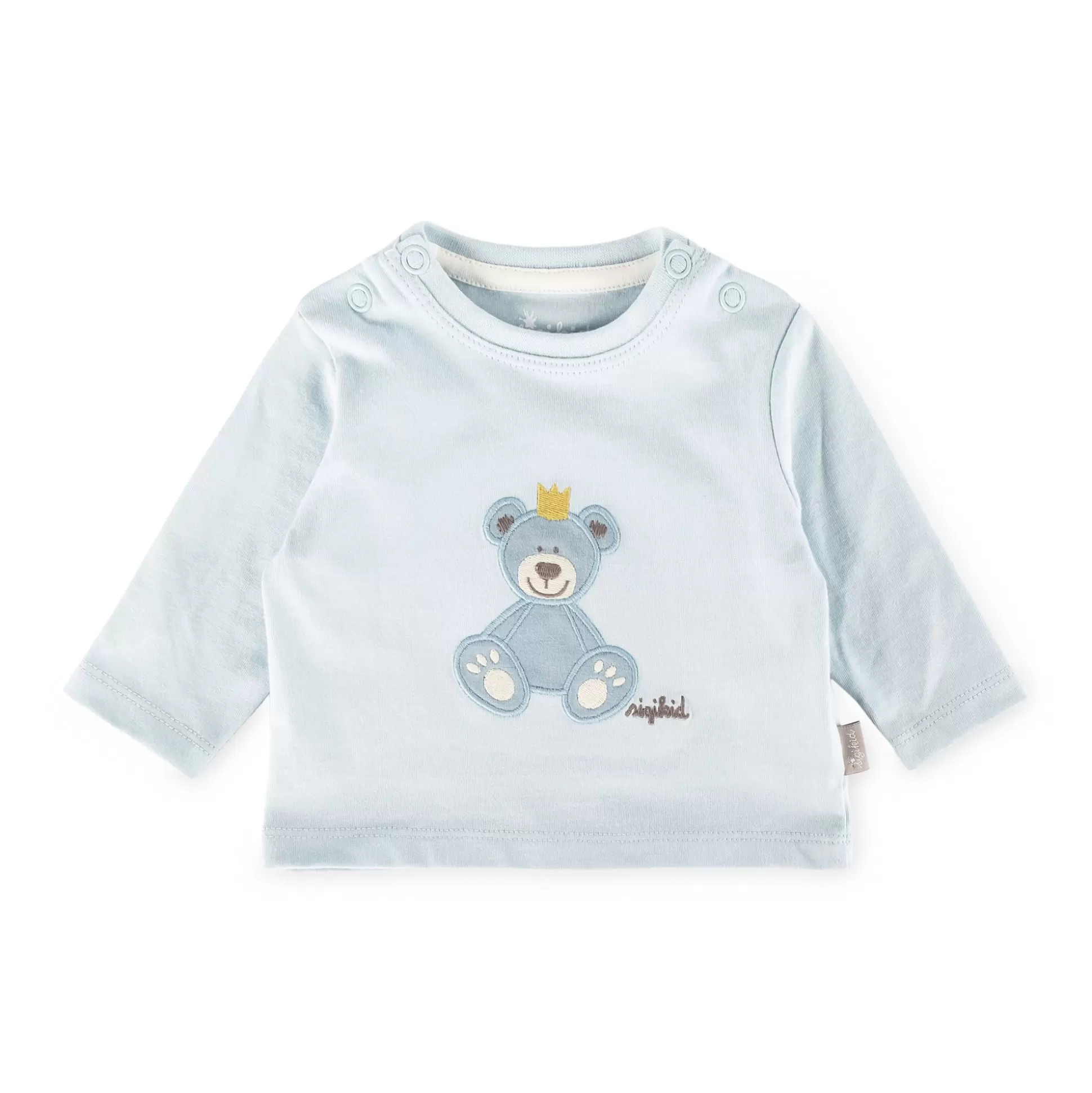 Bebe Sigikid Baby Langarmshirt Kronchen Bar, Blau