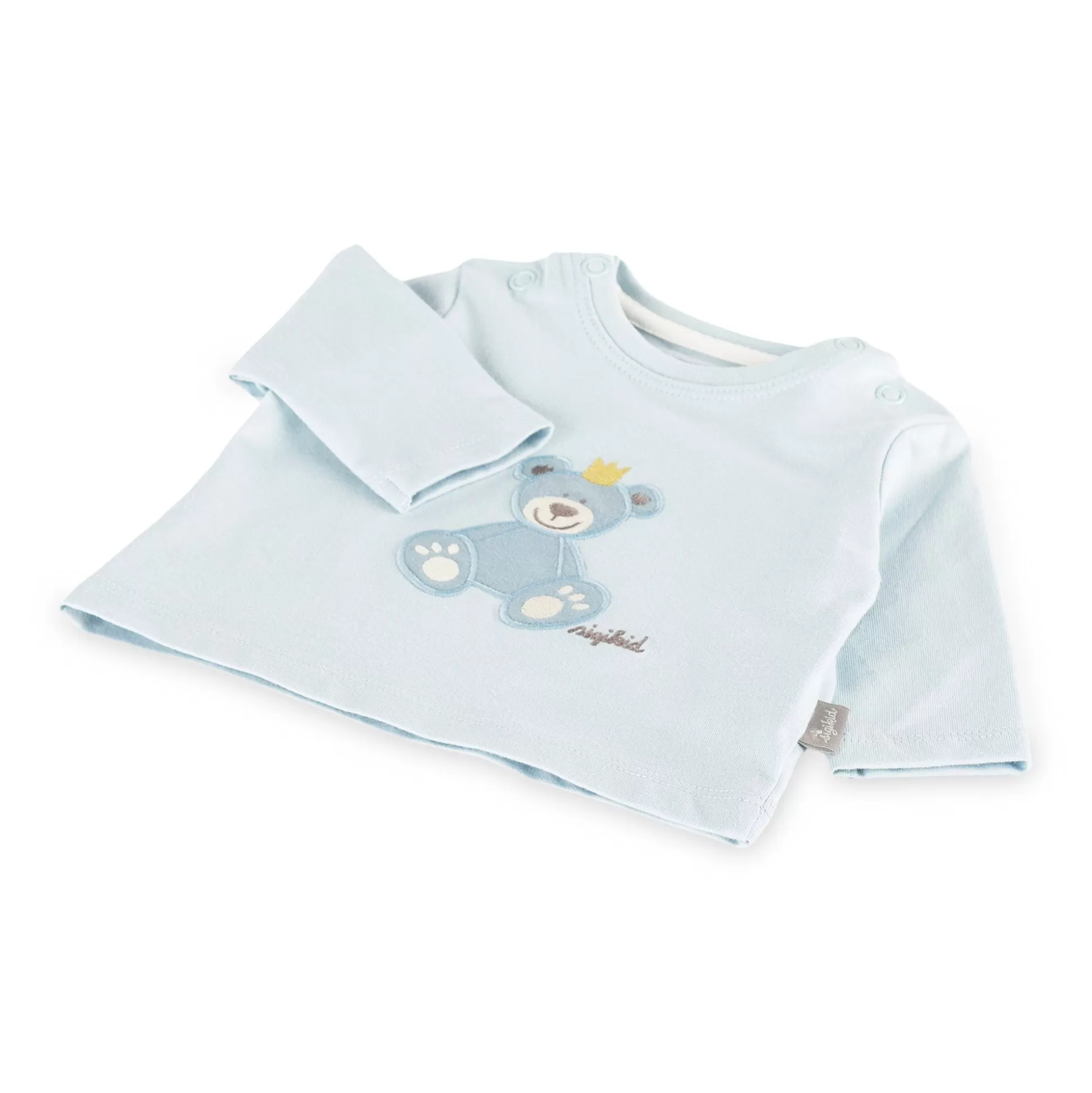Bebe Sigikid Baby Langarmshirt Kronchen Bar, Blau