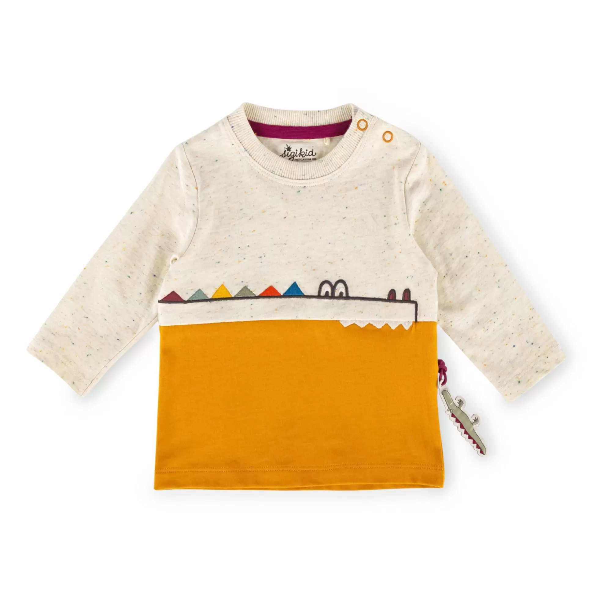 Bebe Sigikid Baby Langarmshirt, Naturweis-Gelb