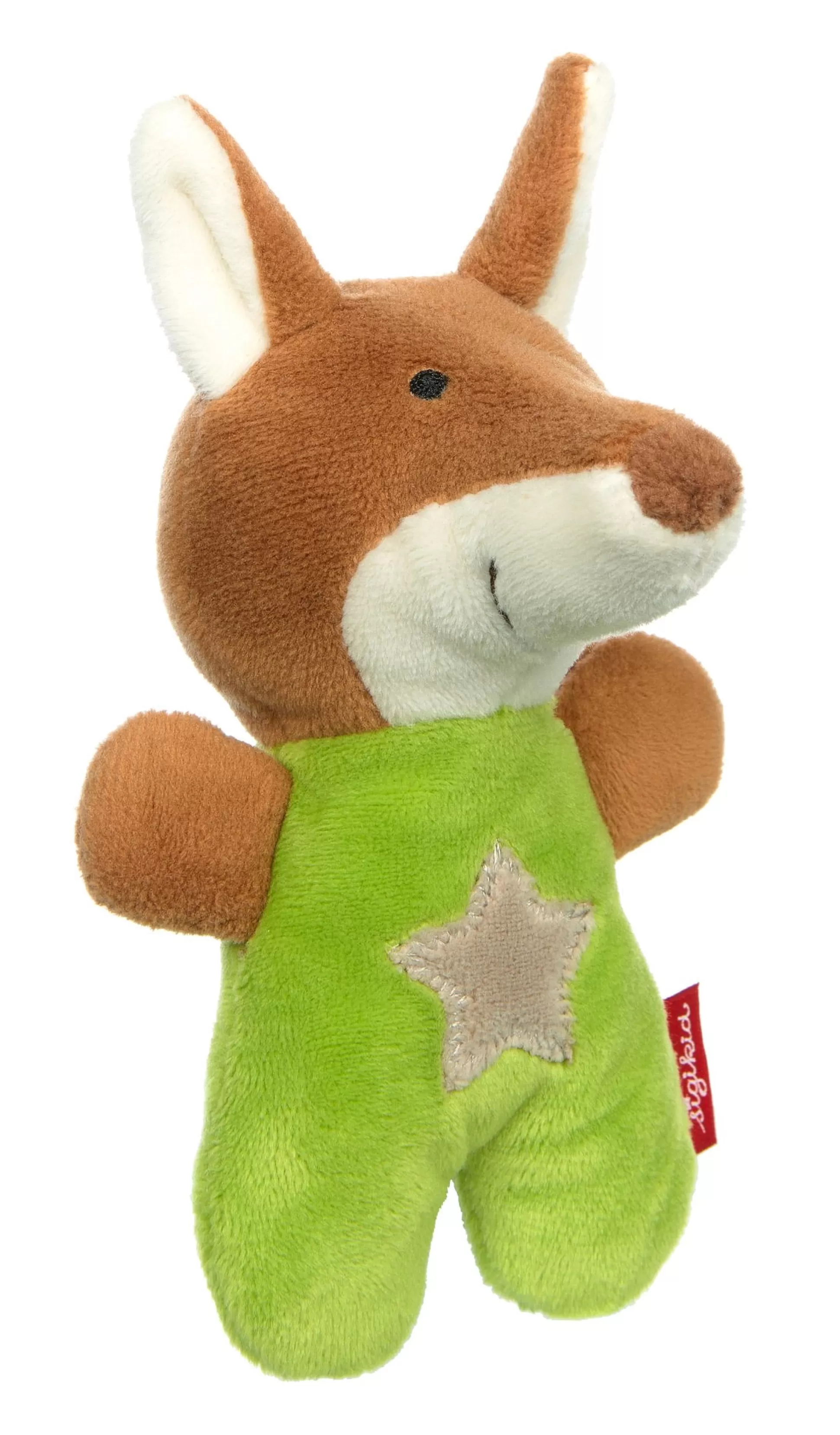 Bebe Sigikid Baby Rassel Fuchs Red Stars