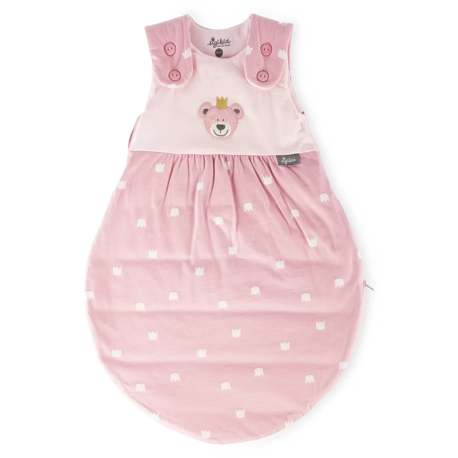 Bebe Sigikid Baby Schlafsack Kronchen Bar, Rosa