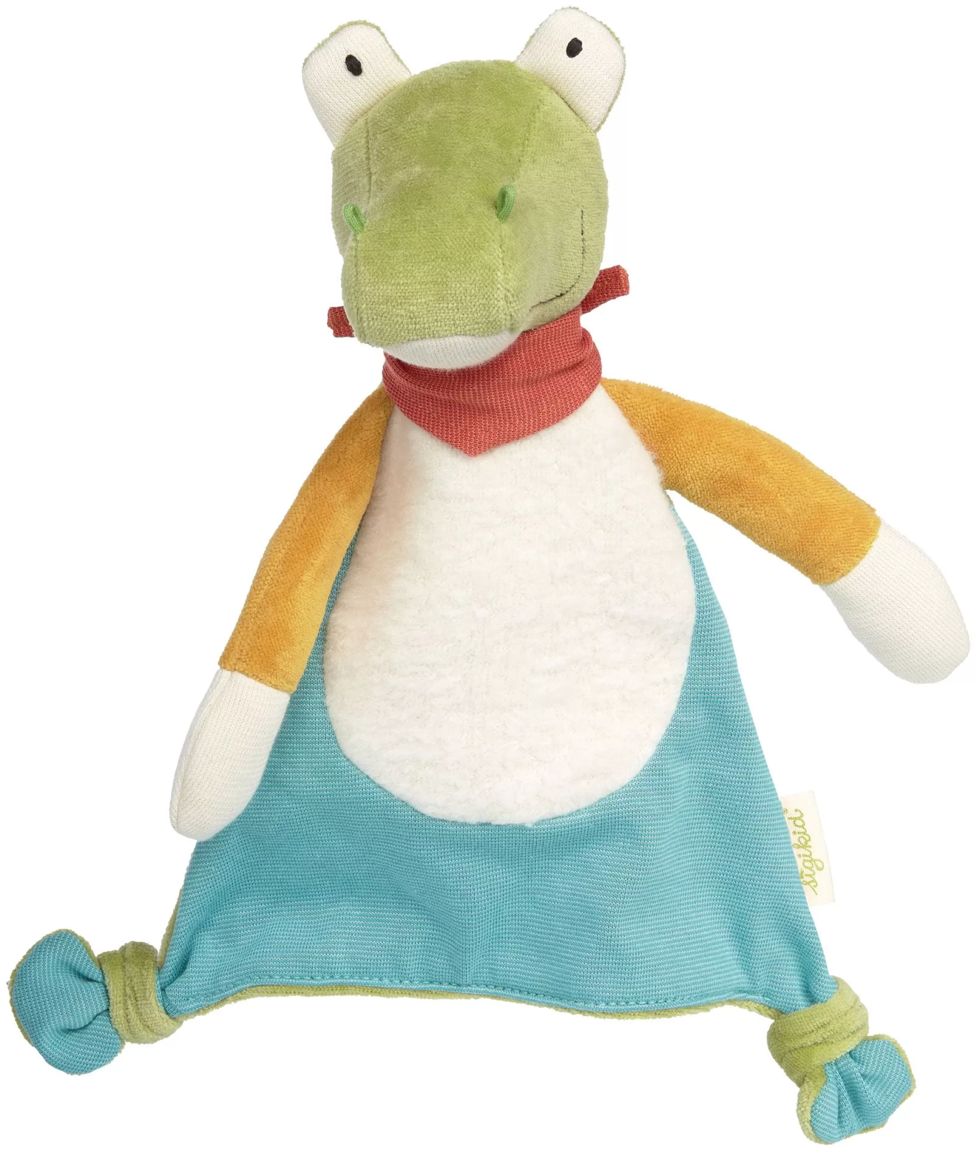 Bebe Sigikid Baby Schnuffeltuch Krokodil, Green Collection