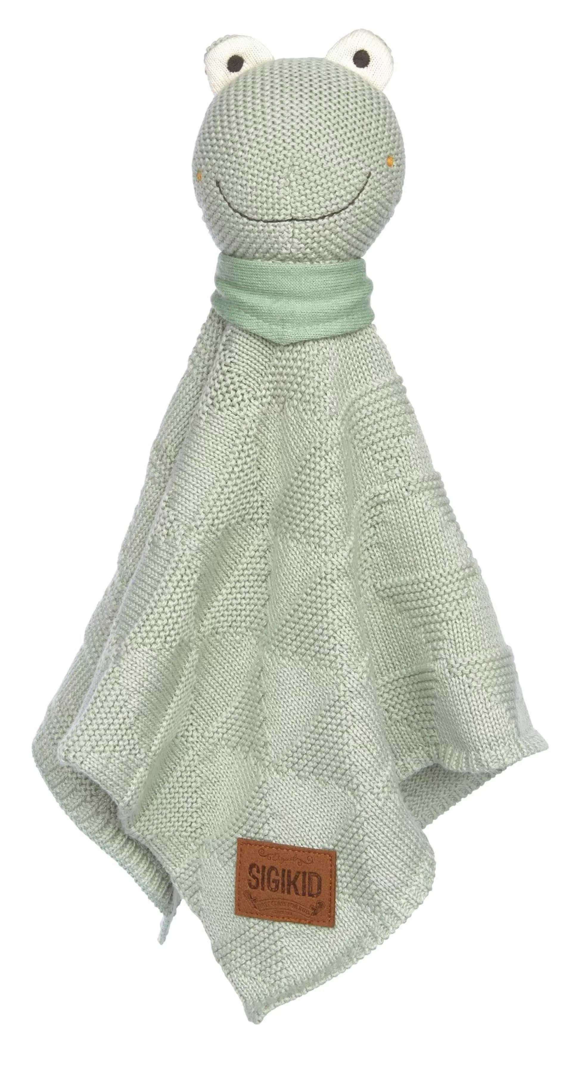 Bebe Sigikid Baby Strick-Schnuffeltuch Frosch, Mint