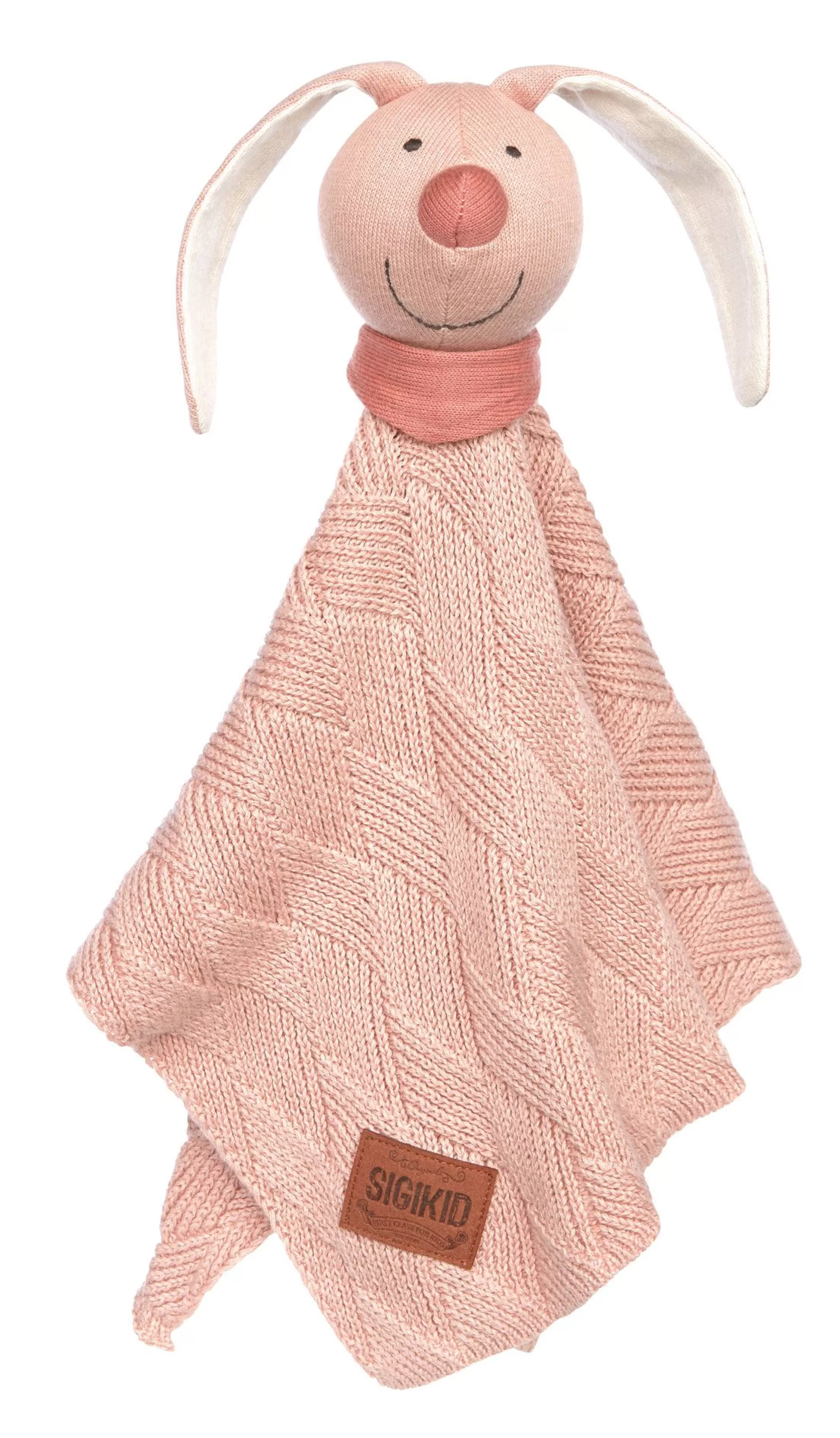 Bebe Sigikid Baby Strick-Schnuffeltuch Hase Rosa