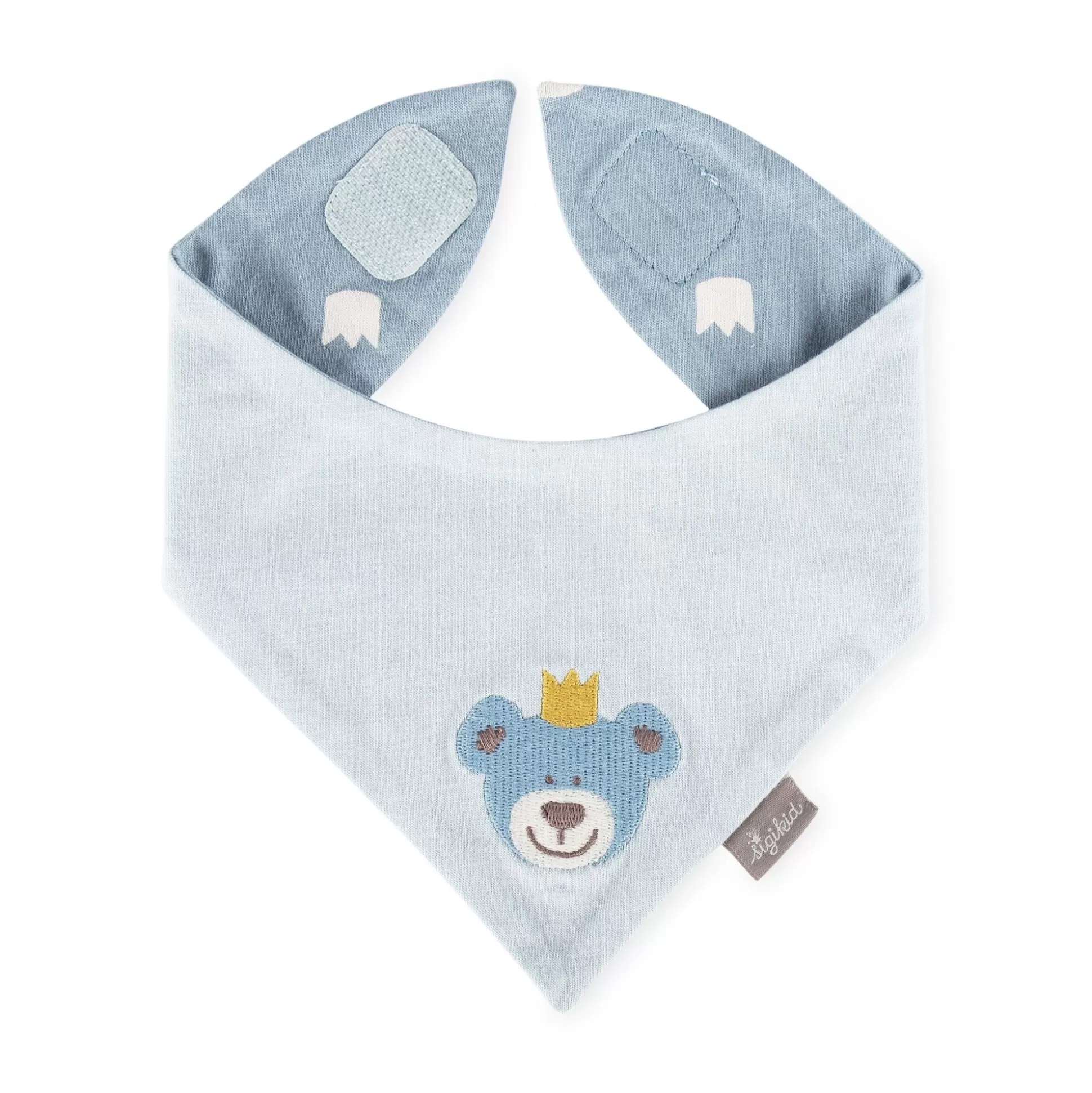 Bebe Sigikid Baby Wendehalstuch Kronchen Bar, Blau