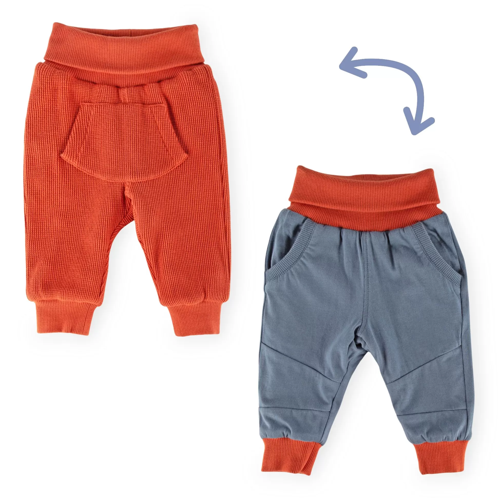 Bebe Sigikid Baby Wendehose Wild Adventure, Blau Und Orangerot