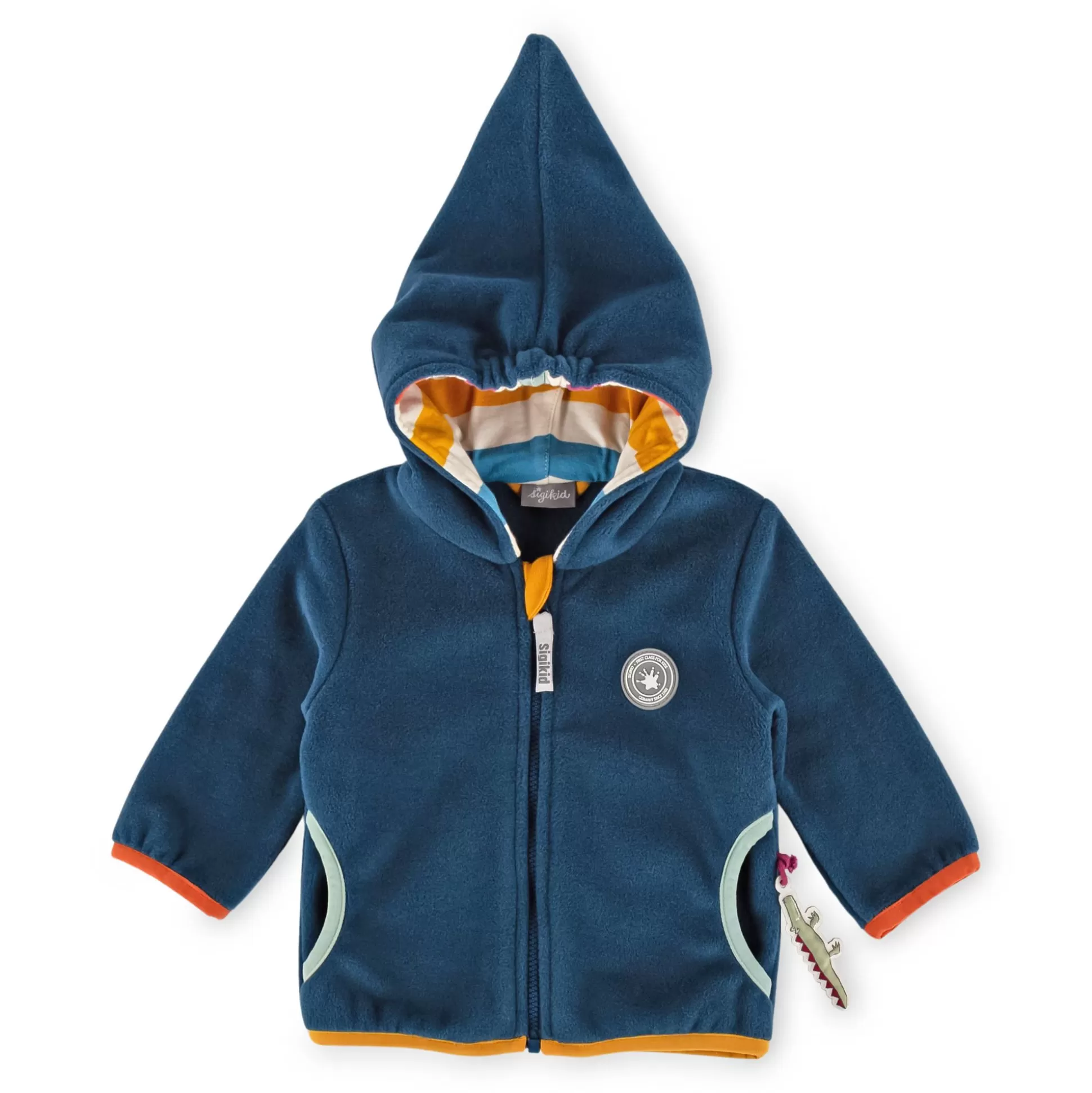 Bebe Sigikid Blaue Baby Fleecejacke Mit Kapuze