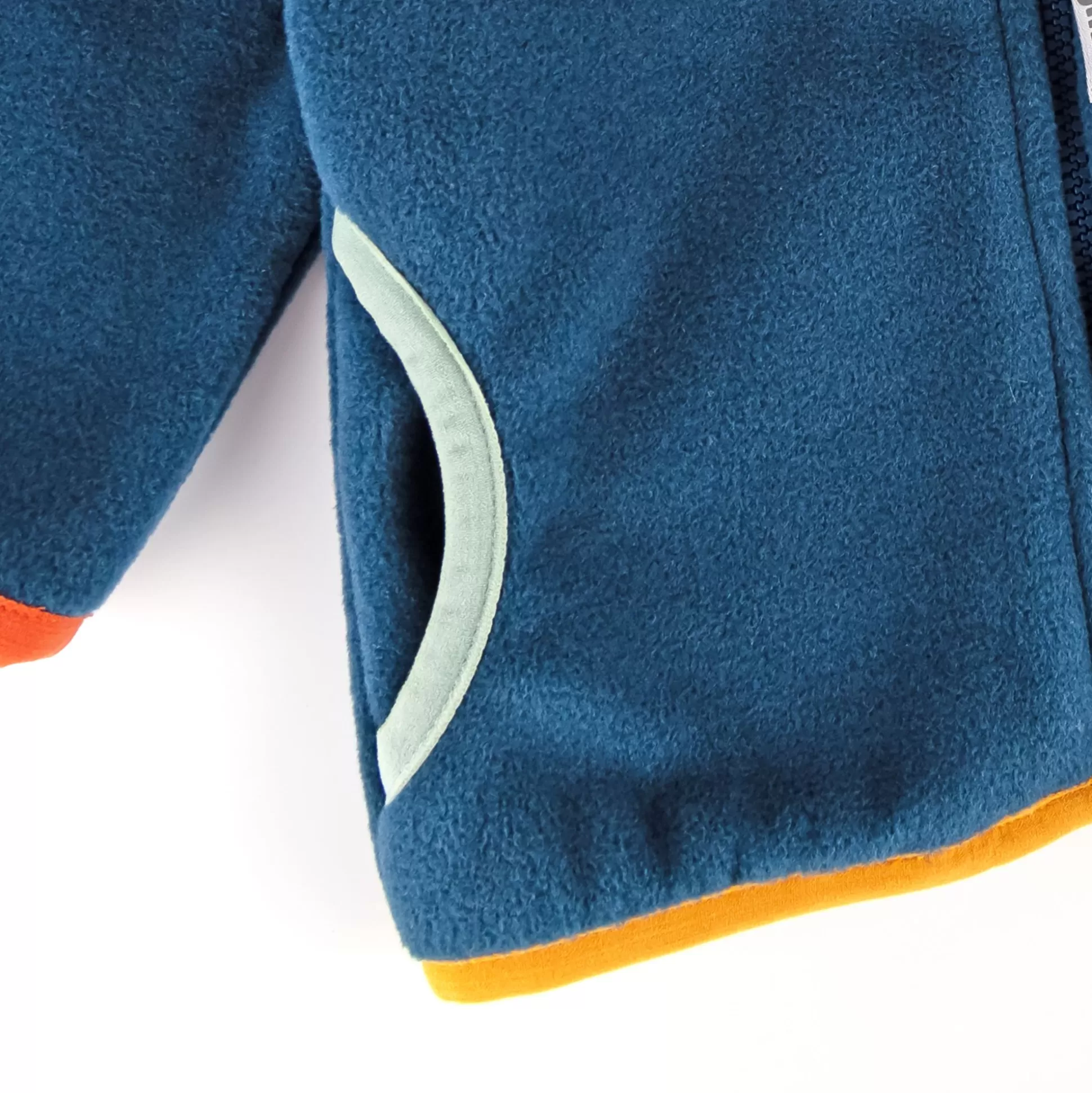 Bebe Sigikid Blaue Baby Fleecejacke Mit Kapuze