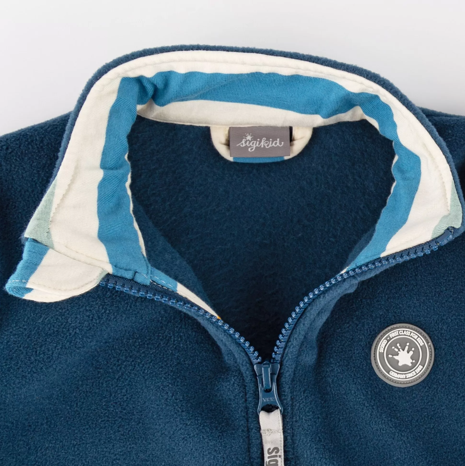 Bebe Sigikid Blaue Fleecejacke Happy Crocodile