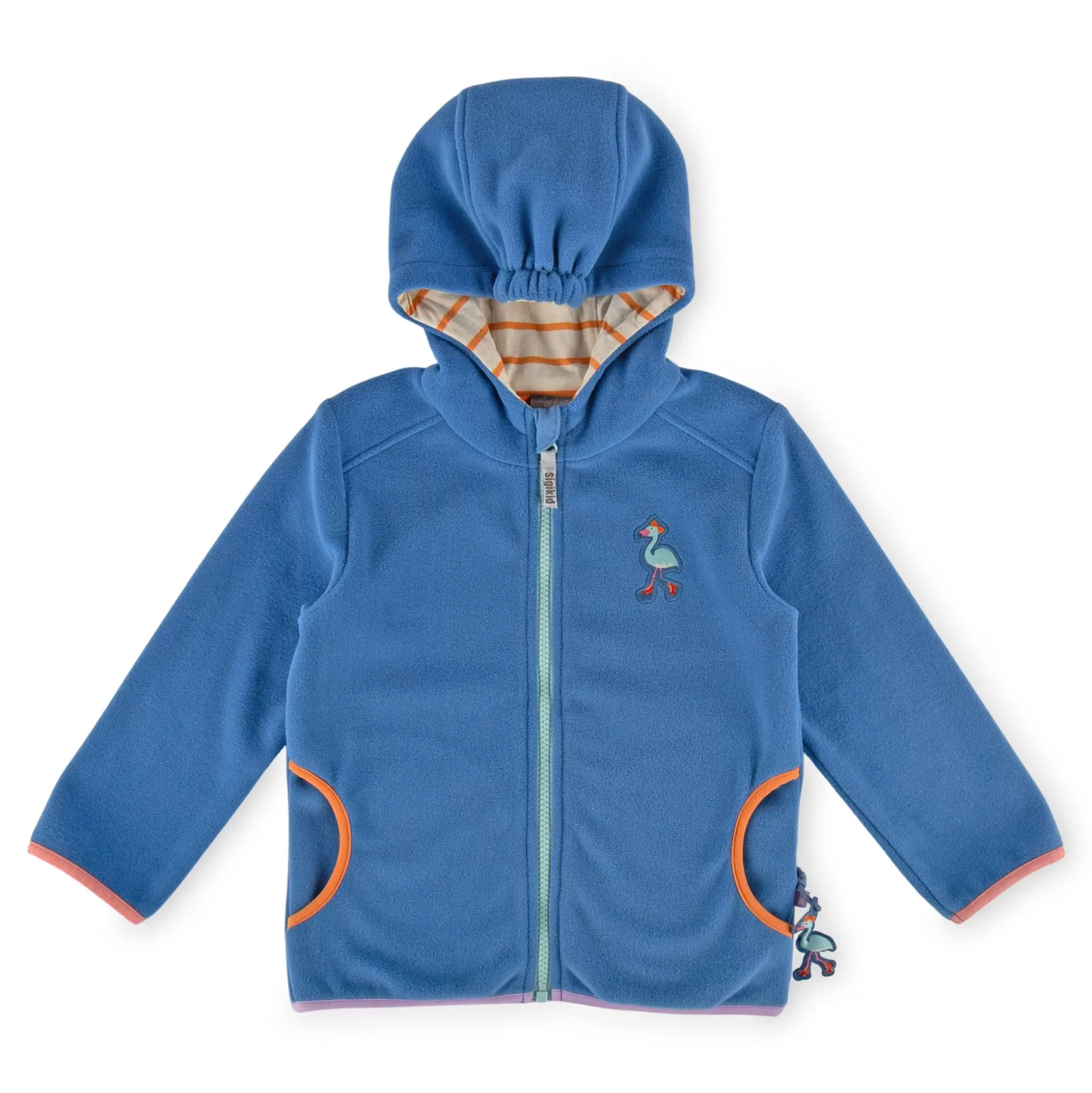 Bebe Sigikid Blaue Kinder Fleecejacke Wild Flamingo