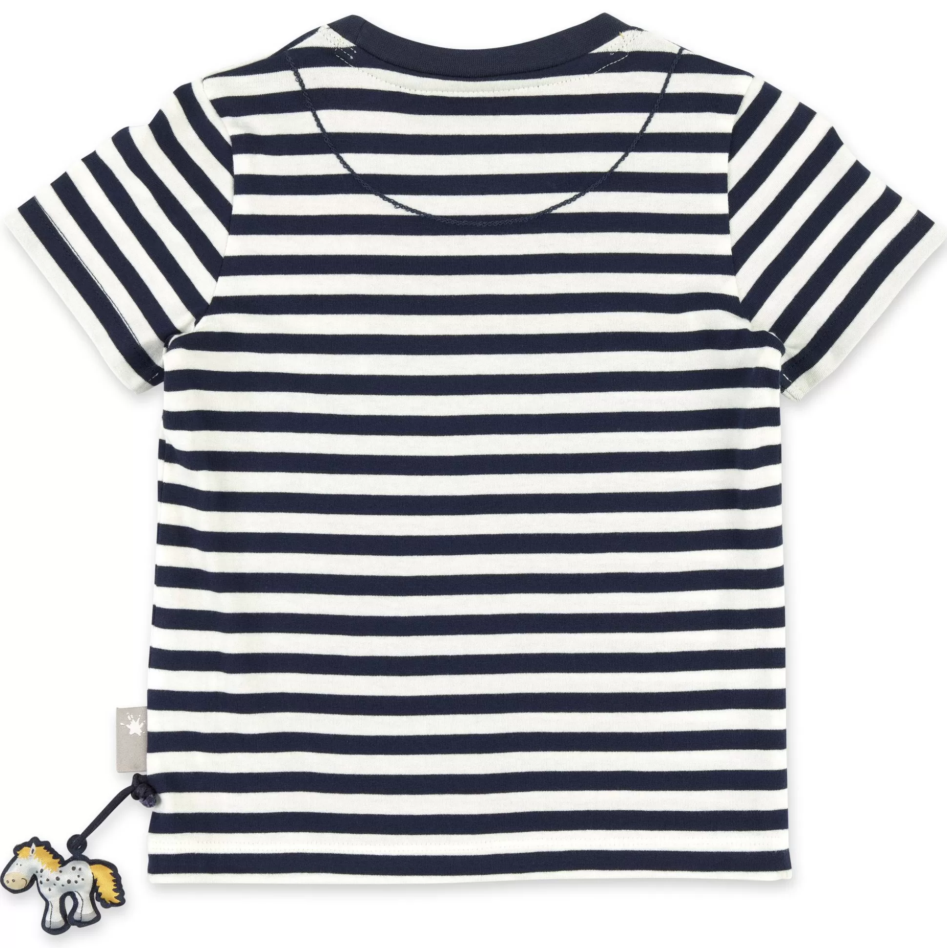 Bebe Sigikid Blau-Weis Geringeltes Kinder T-Shirt Mit Blumchen Bestic