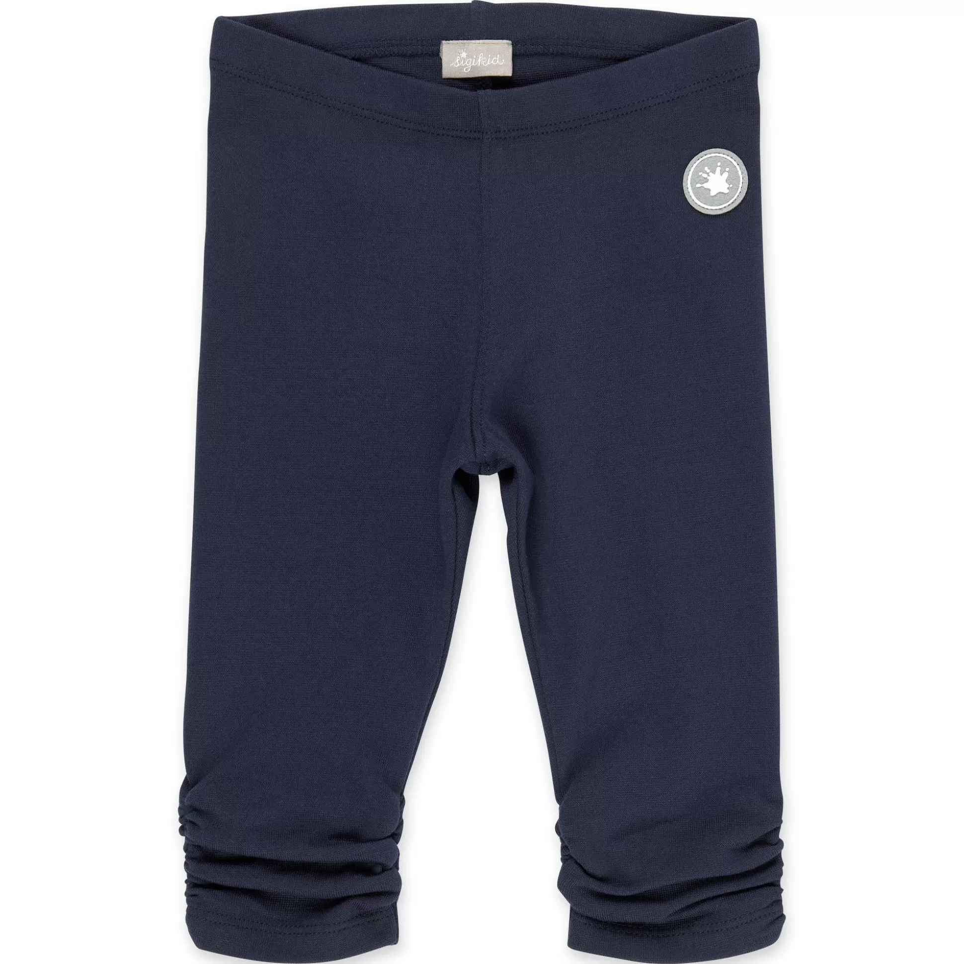 Bebe Sigikid Dunkelblaue Kinder Capri Leggings, Gerafft