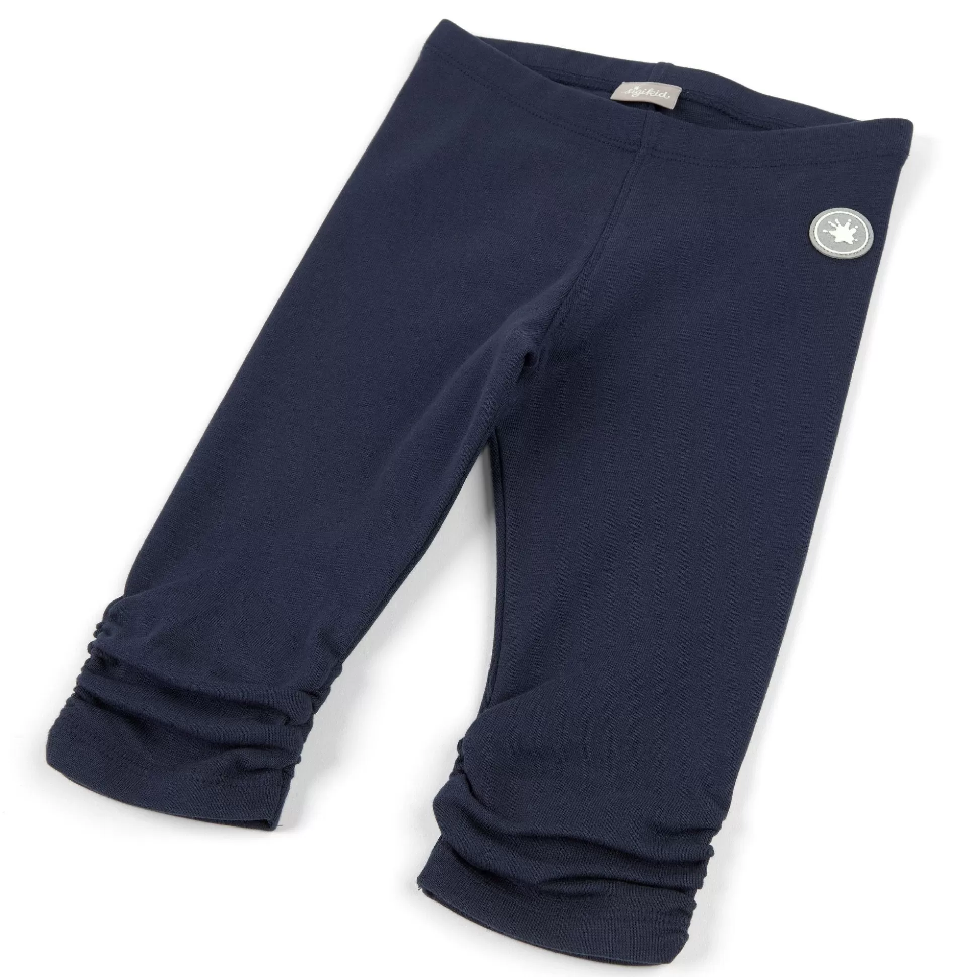 Bebe Sigikid Dunkelblaue Kinder Capri Leggings, Gerafft