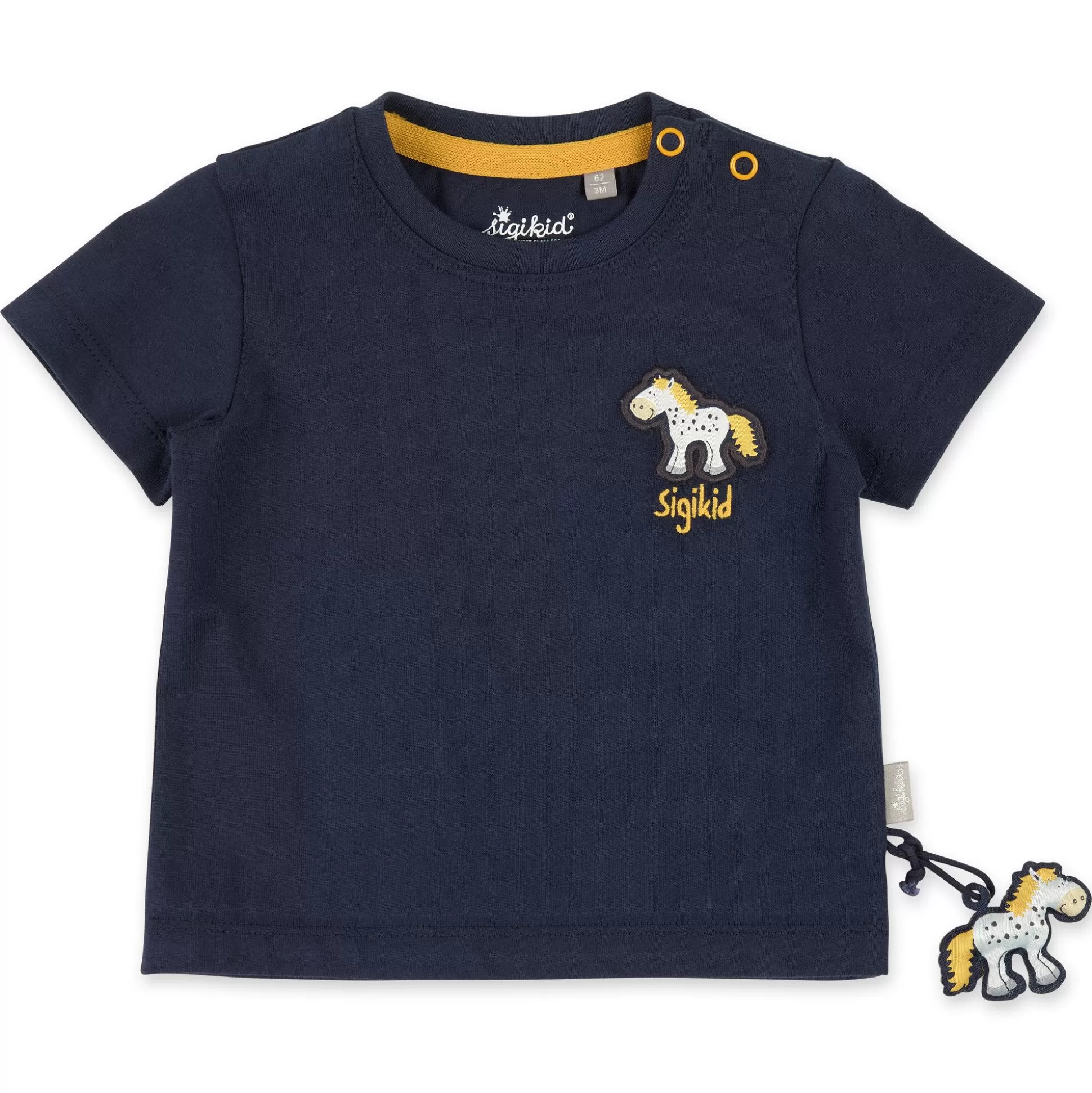 Bebe Sigikid Dunkelblaues Baby T-Shirt Mit Pony Motiv