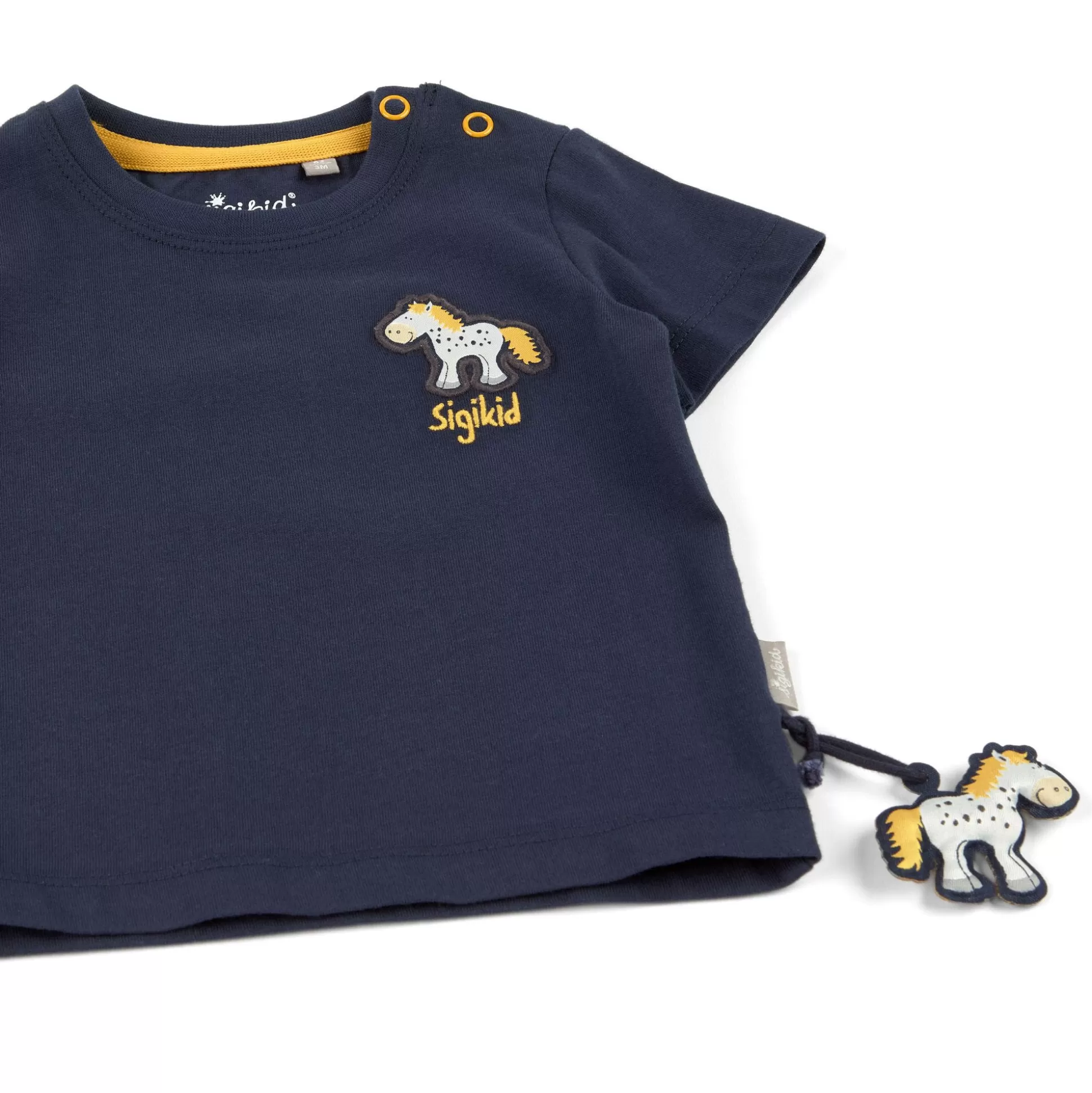 Bebe Sigikid Dunkelblaues Baby T-Shirt Mit Pony Motiv