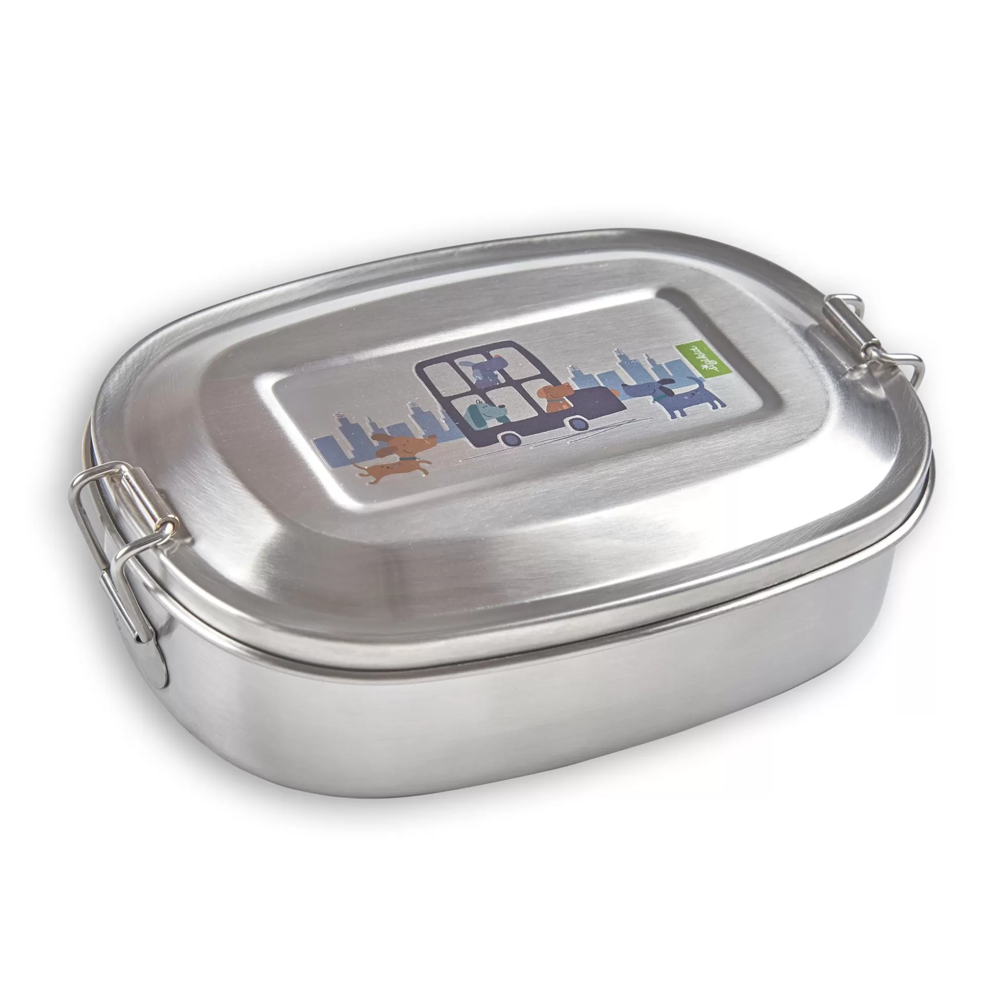 Bebe Sigikid Edelstahl Brotzeitbox Hund, Green Collection