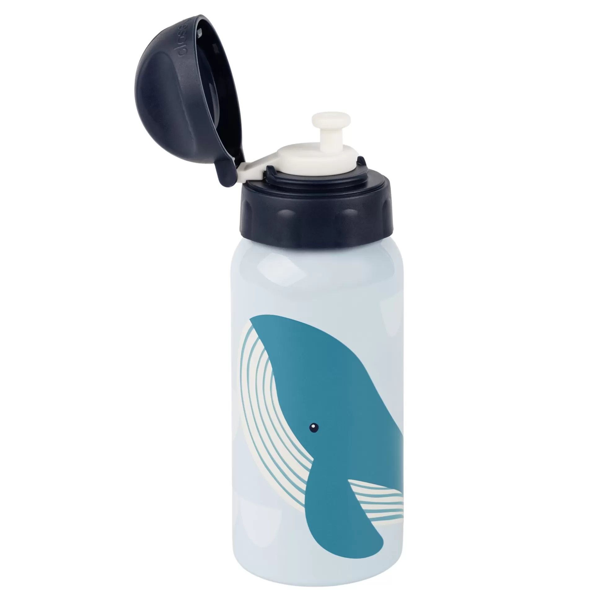 Bebe Sigikid Edelstahl Kinder Trinkflasche Wal, 400Ml