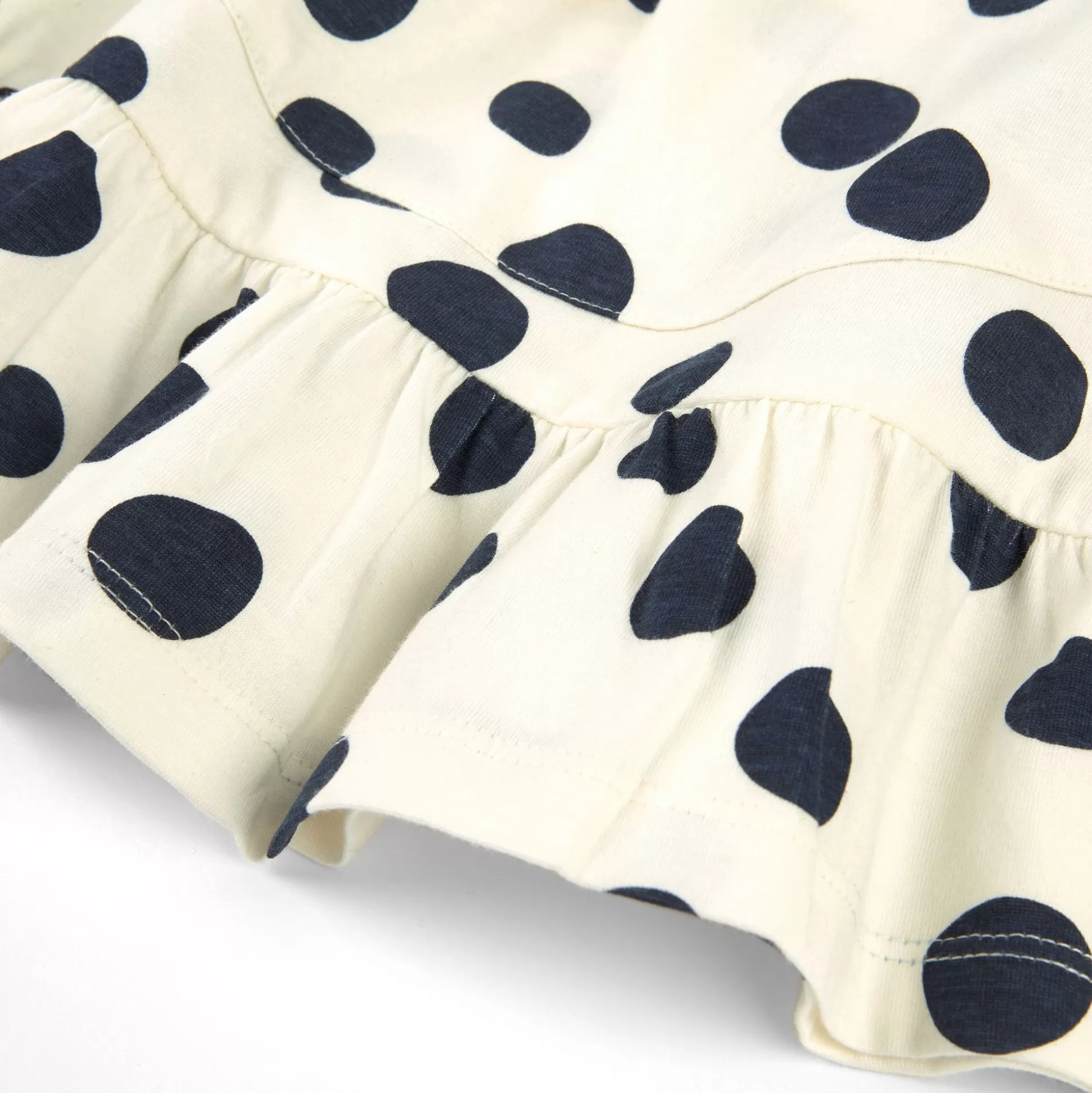 Bebe Sigikid Kinder Rock, Weis Mit Dunkelblauen Punkten