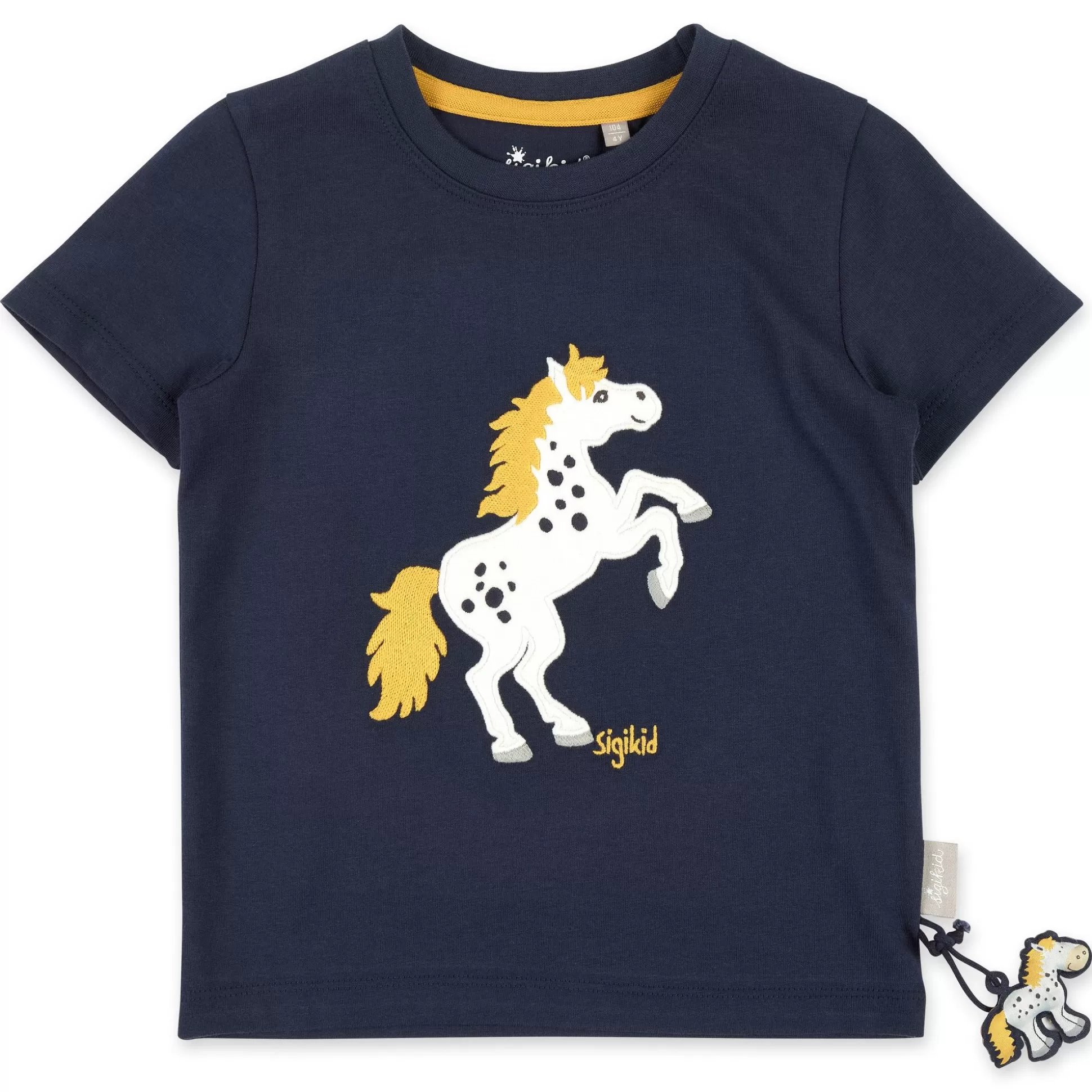 Bebe Sigikid Kinder T-Shirt Mit Pony Motiv, Dunkelblau