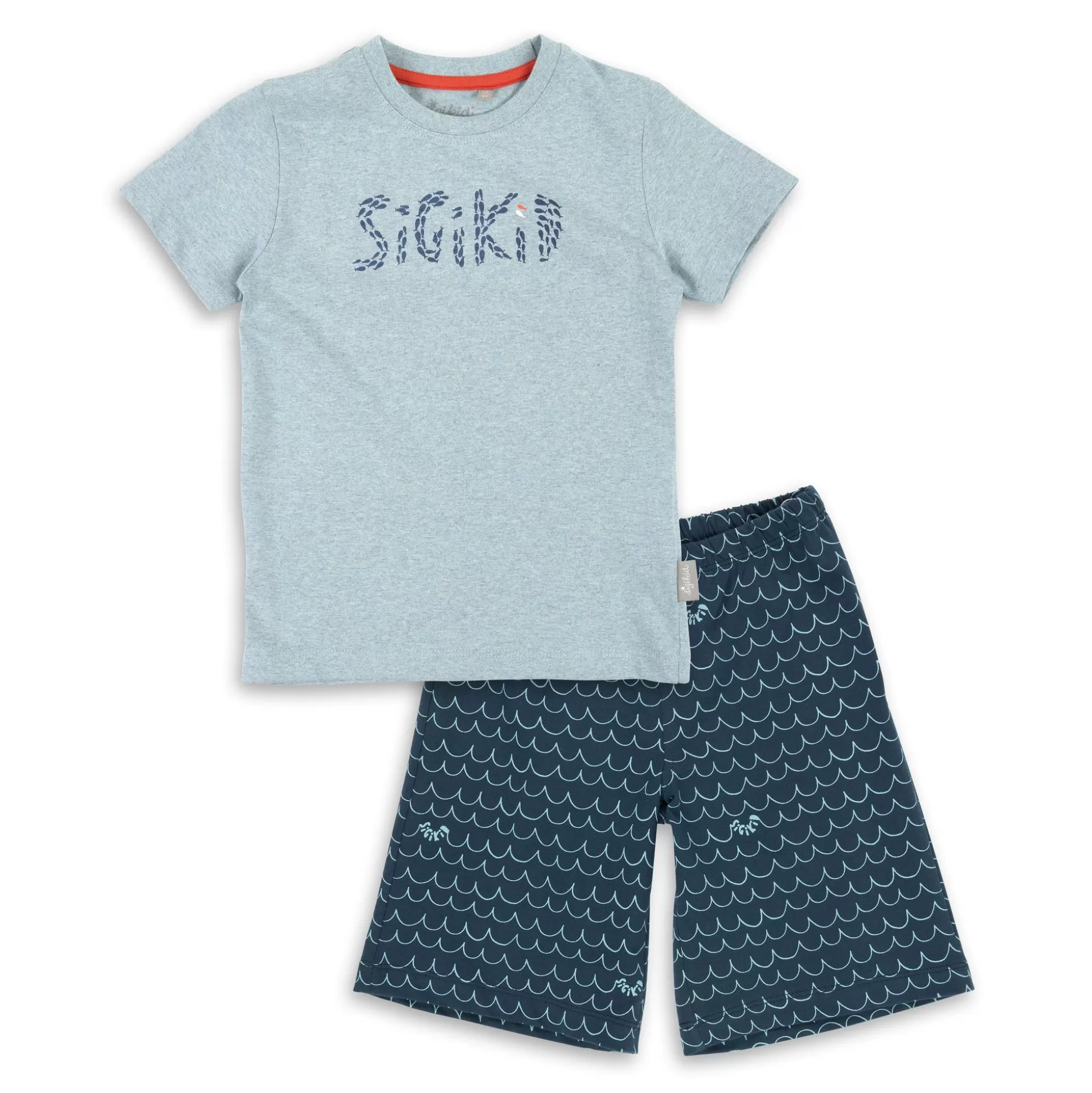 Bebe Sigikid Kurzer Kinder Sommer Schlafanzug Fisch Und Meer, Blau