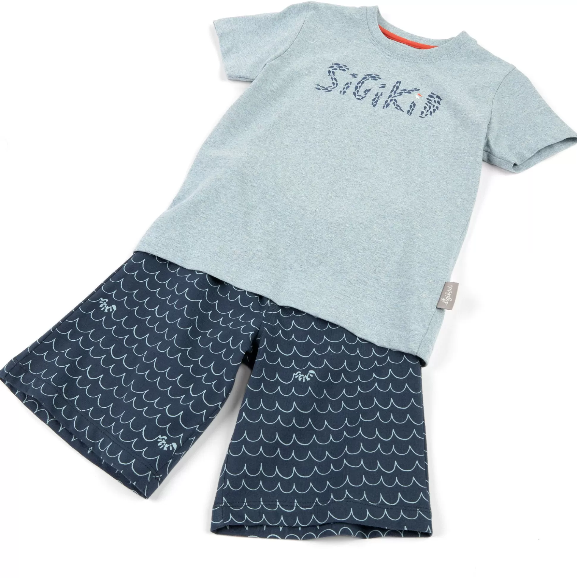 Bebe Sigikid Kurzer Kinder Sommer Schlafanzug Fisch Und Meer, Blau