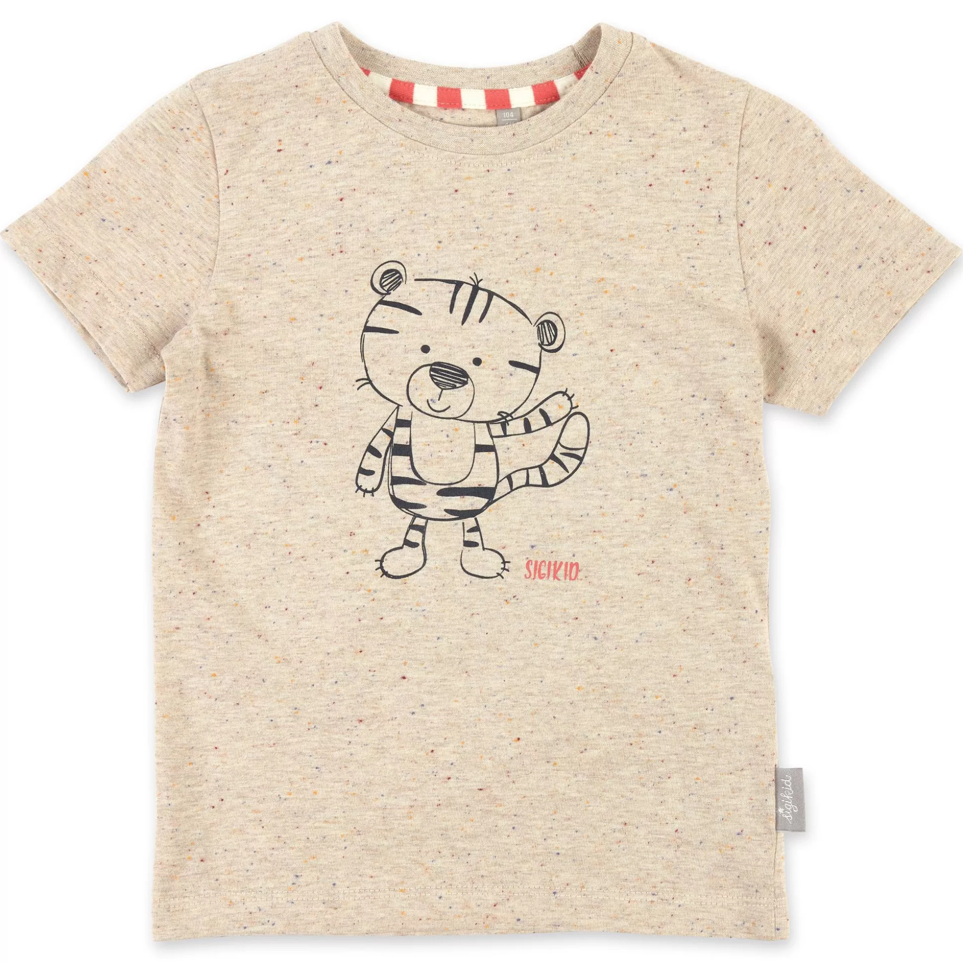 Bebe Sigikid Kurzer Kinder Sommer Schlafanzug Tiger, Hell Meliert-Pin