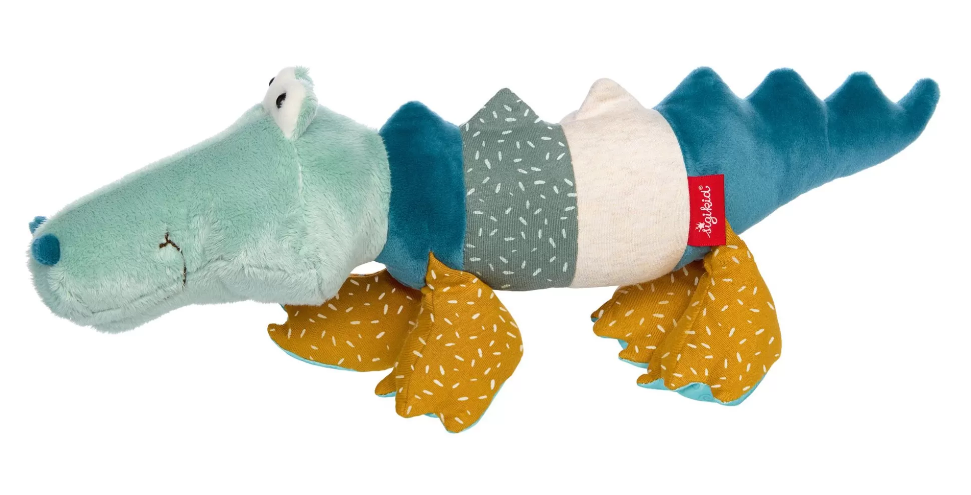 Bebe Sigikid Kuscheltier Krokodil, Patchwork Sweety