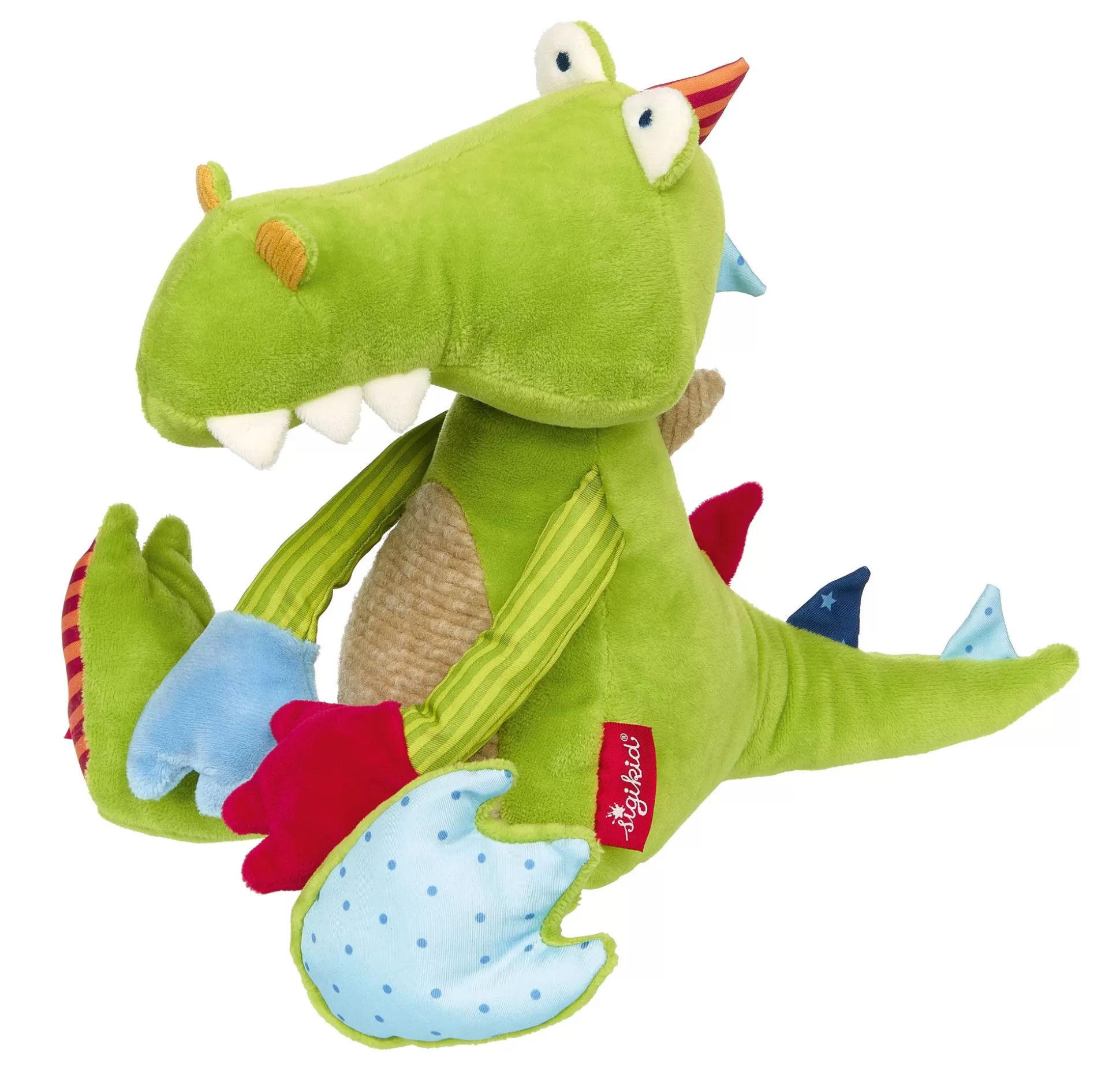 Bebe Sigikid Kuscheltier Krokodil, Patchwork Sweety