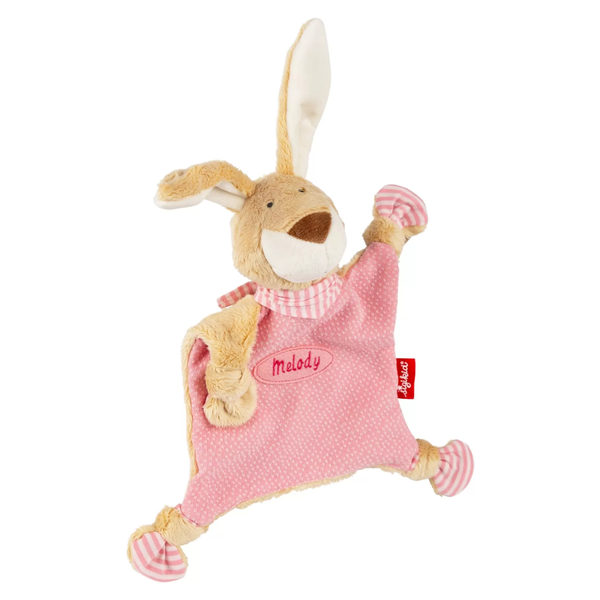 Bebe Sigikid Namensschnuffeltuch Hase Rosa