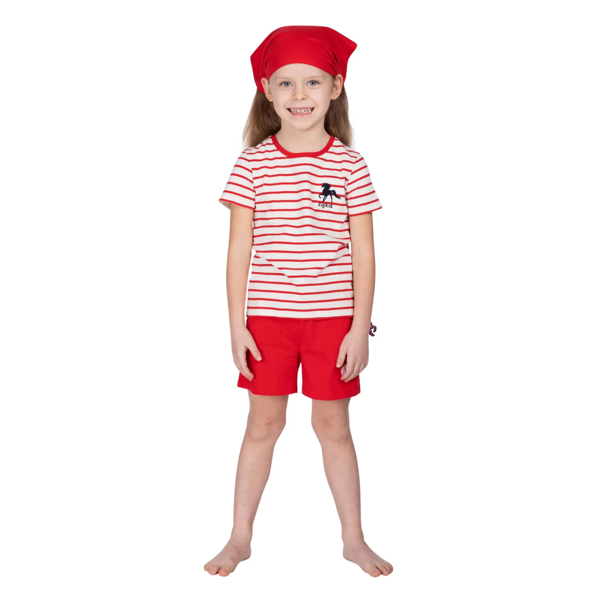 Bebe Sigikid Rote Madchen Shorts Mit Herzchen Patch
