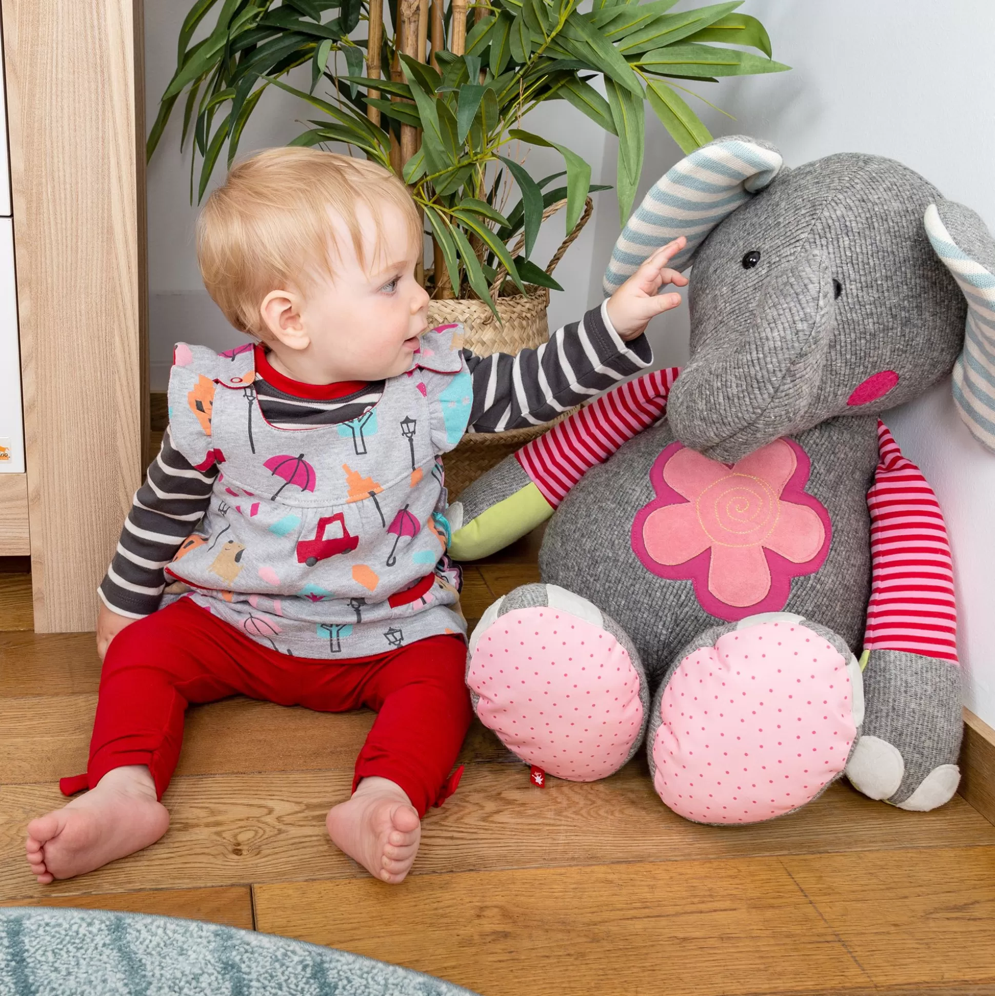 Bebe Sigikid Xxl Kuscheltier Elefant Im Patchworkstyle